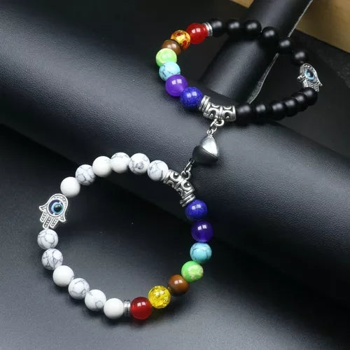 PULSERA PARA PAREJAS 7 CHAKRAS