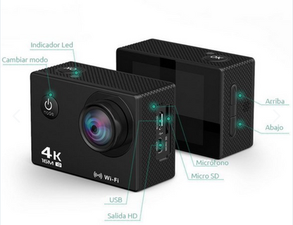 Camara Deportiva 4k Sports sumergible