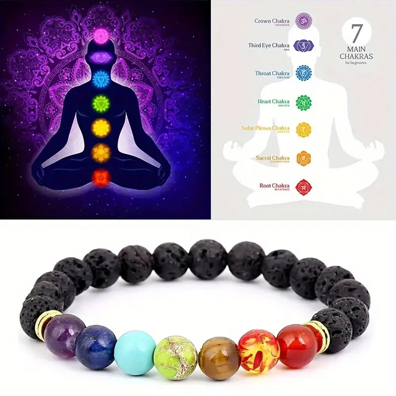 PULSERA CHAKRA AJUSTABLE CON TIRA